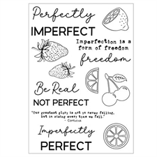 Sizzix Thinlits Die & Stamp Set By 49 & Market - Perfectly Imperfect